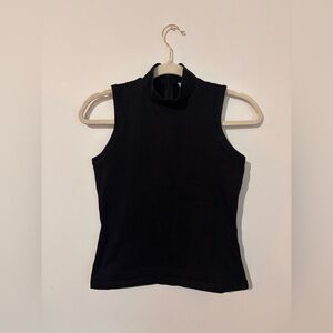 Everlane Black High-Neck Tank Top